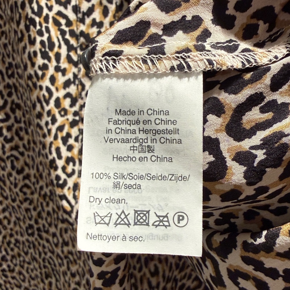 JCrew Silk Leopard button down blouse - image 6